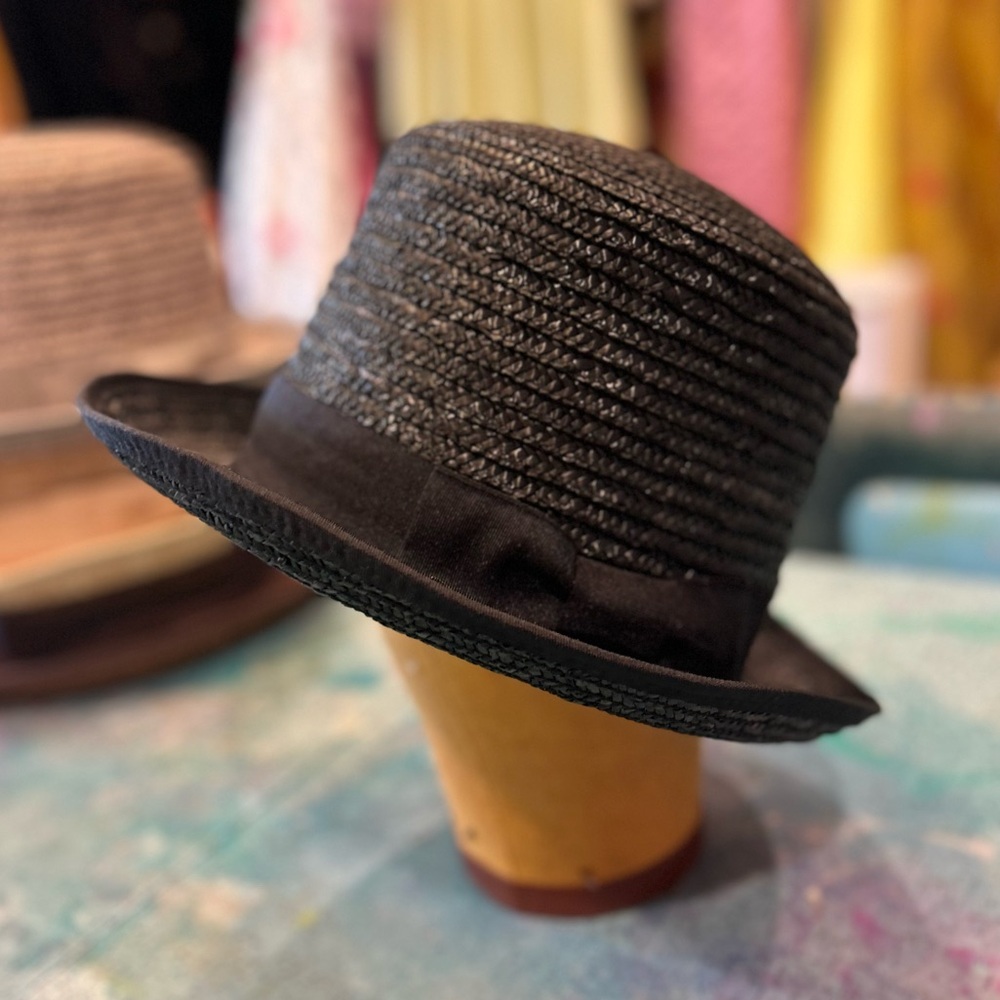Black Straw Hat - Picture 6 of 12